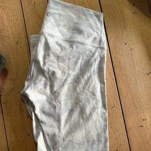 White Camo Lululemon leggings